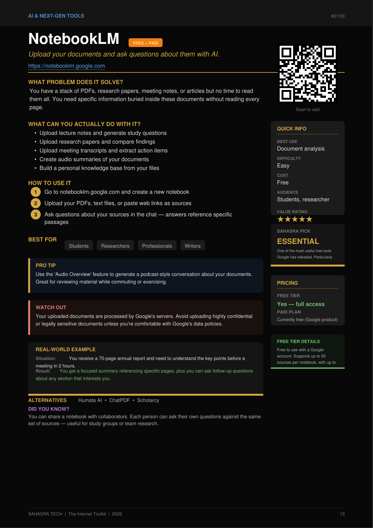 Website entry page from the eBook